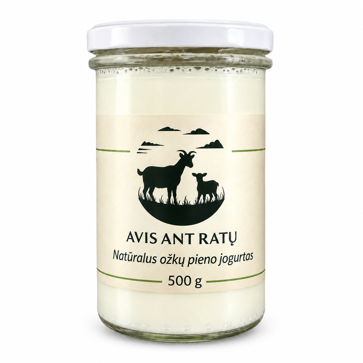 Natūralus ožkų pieno jogurtas, 500 g