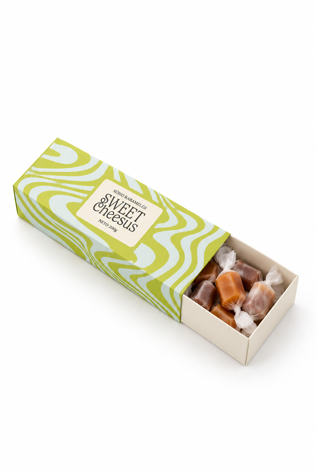 Sūrio karamelės, 200g