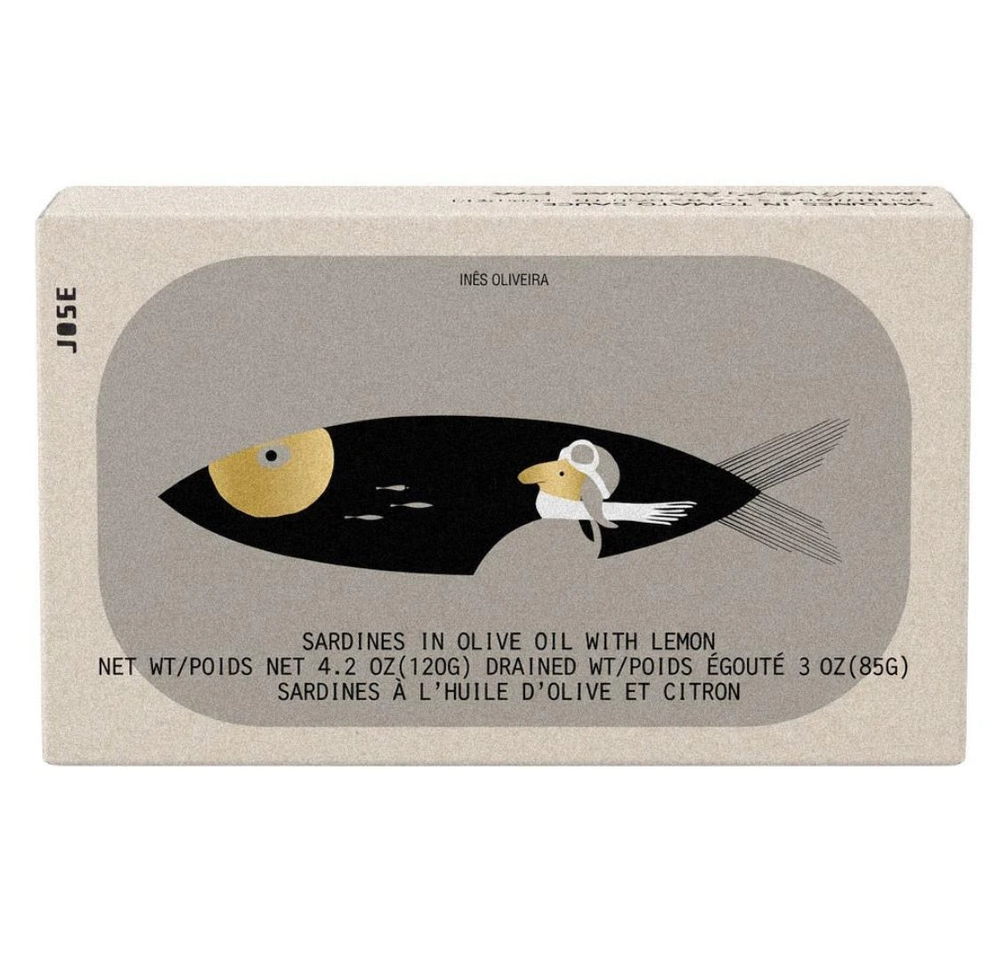 José Gourmet sardinės su citrina alyvuogių aliejuje, 120 g