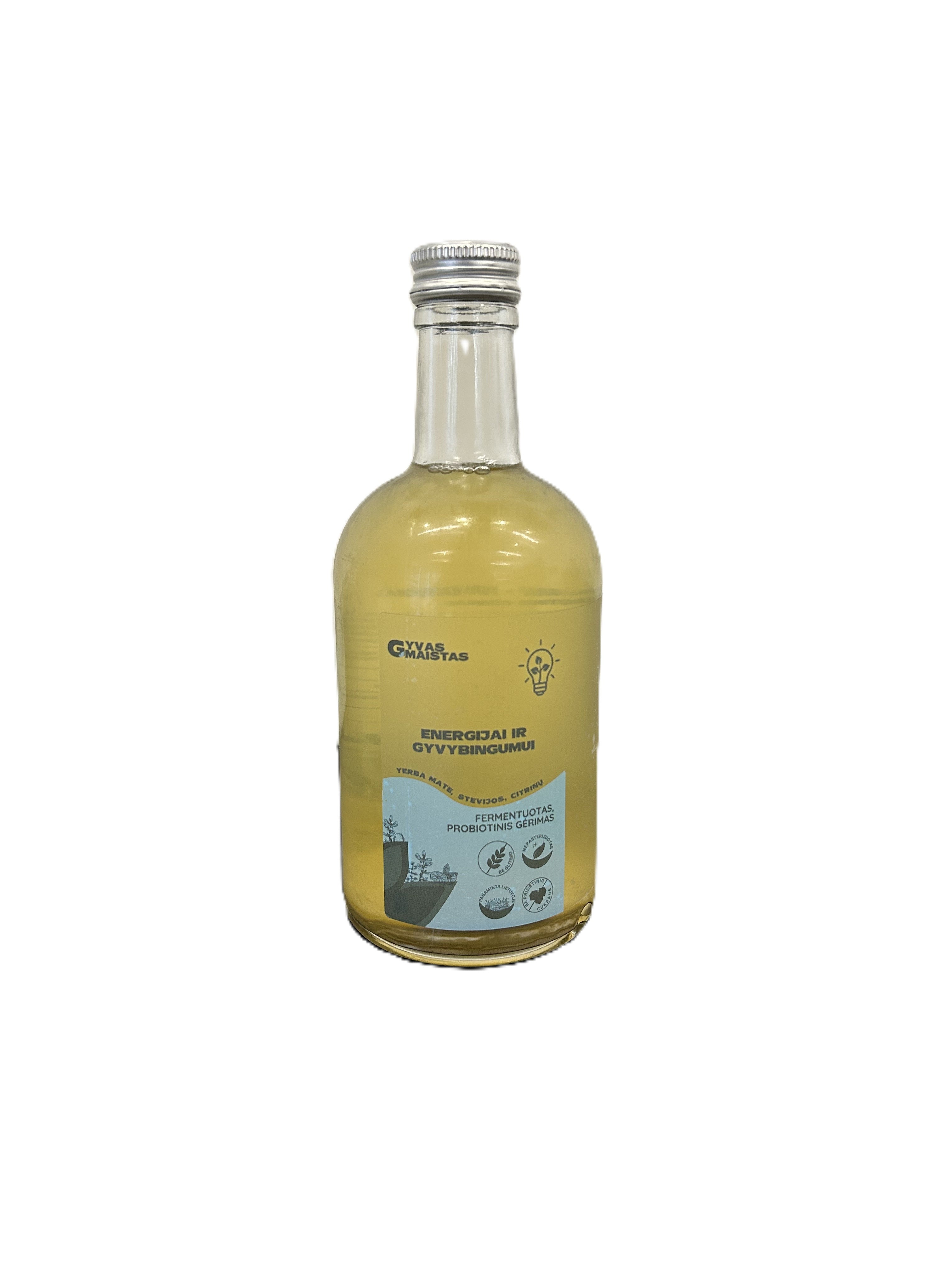 Natūralus, fermentuotas probiotinis žolelių gėrimas ENERGIJAI IR GYVYBINGUMUI, 500 ml