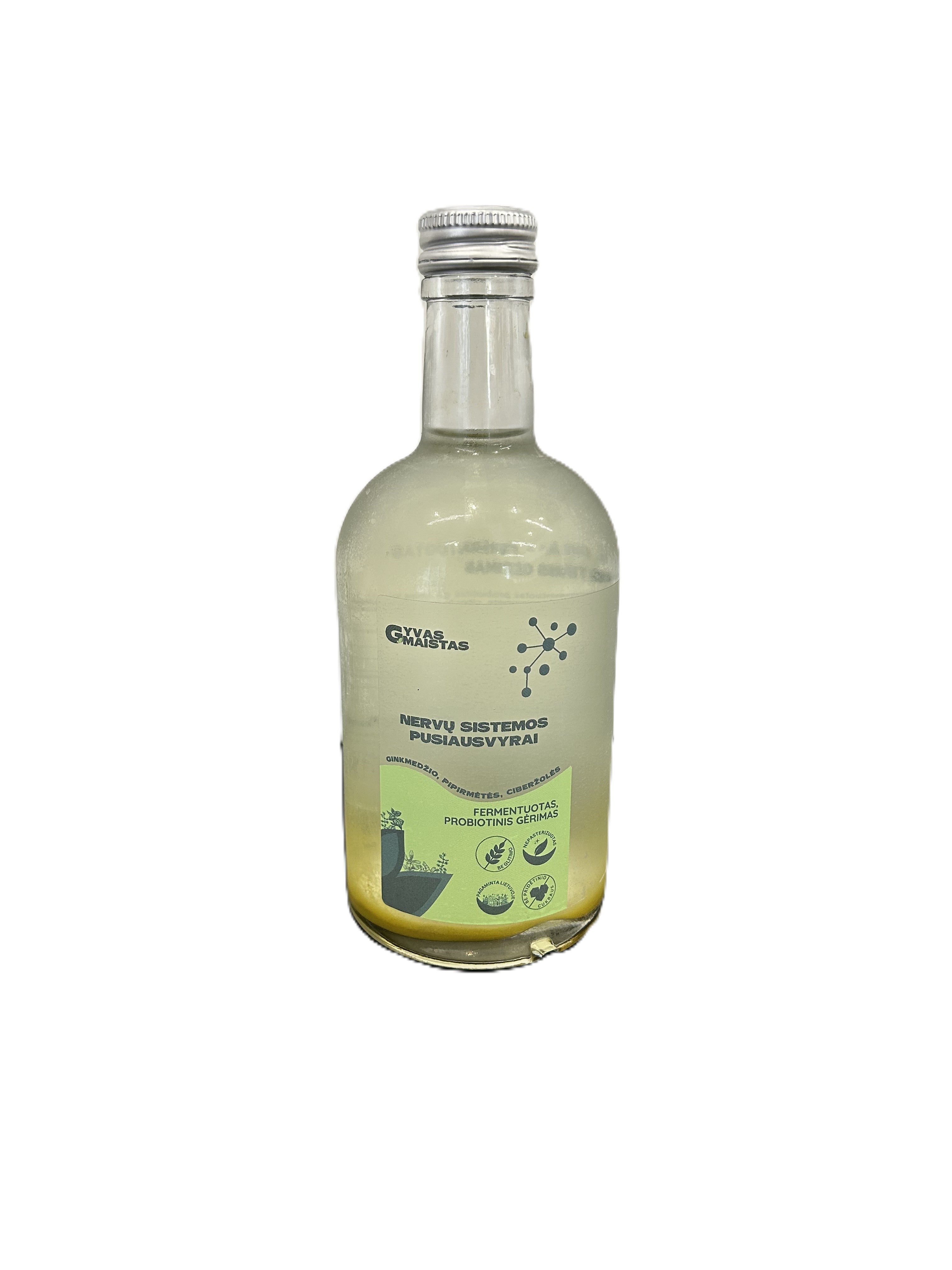 Natūralus, fermentuotas probiotinis žolelių gėrimas, NERVŲ SISTEMAI IR PUSIAUSVYRAI, 500ml