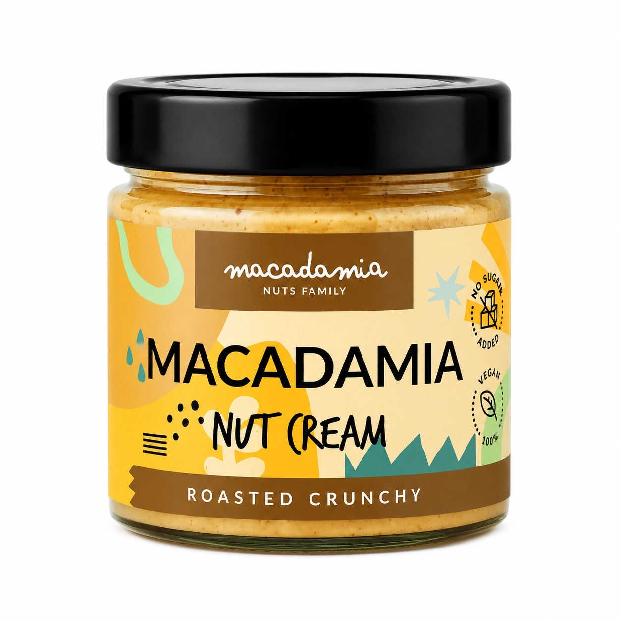 Traškus makadamijų riešutų kremas, 180g