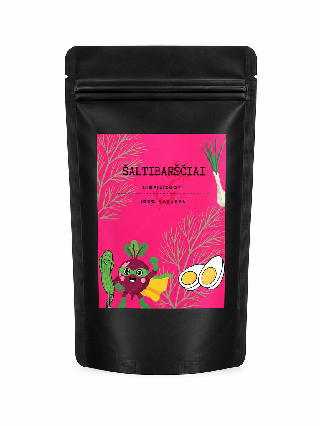 Liofilizuoti šaltibarščiai su krienais, 100g