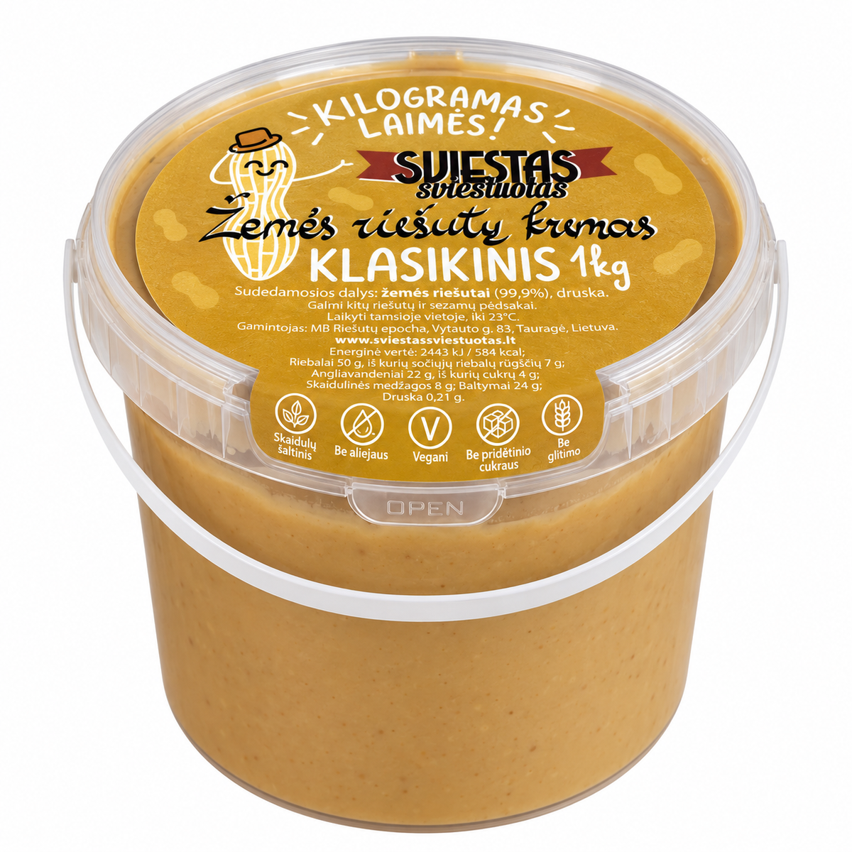 Žemės riešutų kremas „Klasikinis“, 1 kg