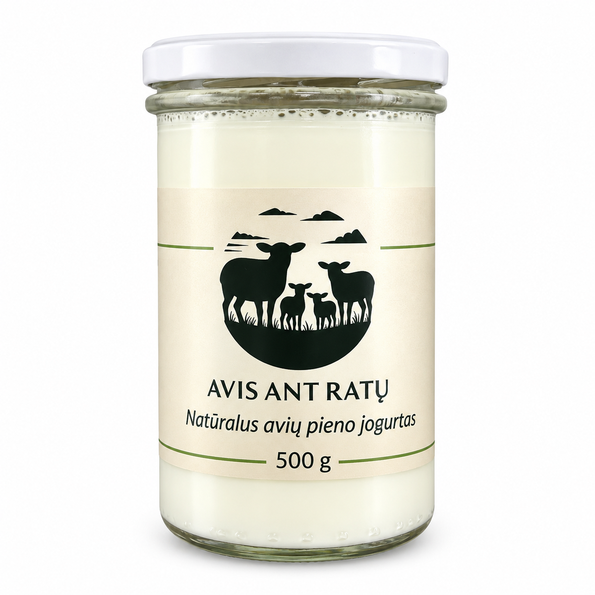 Natūralus avių pieno jogurtas, 500 g