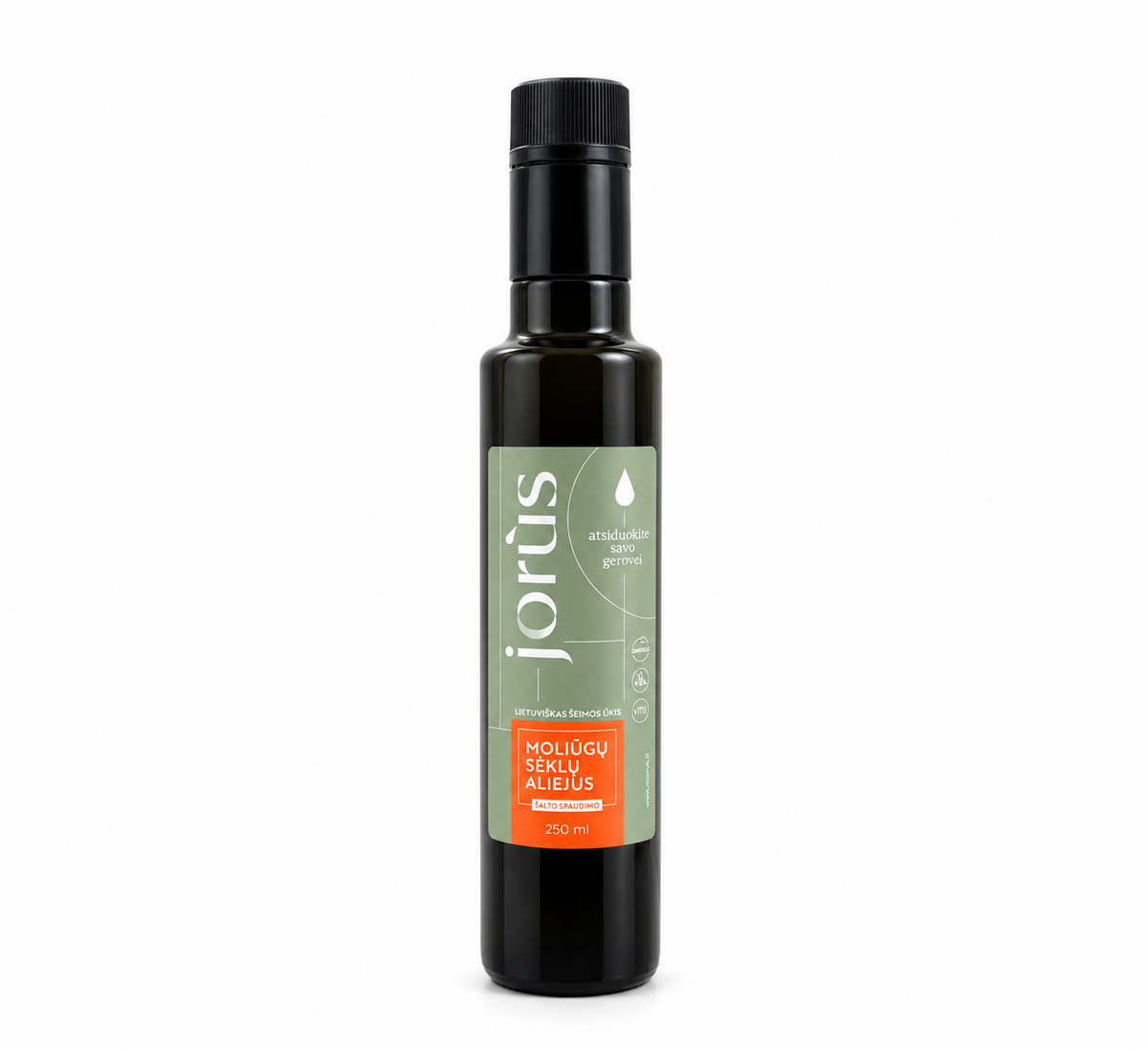 Šalto spaudimo moliūgų sėklų aliejus, 250 ml