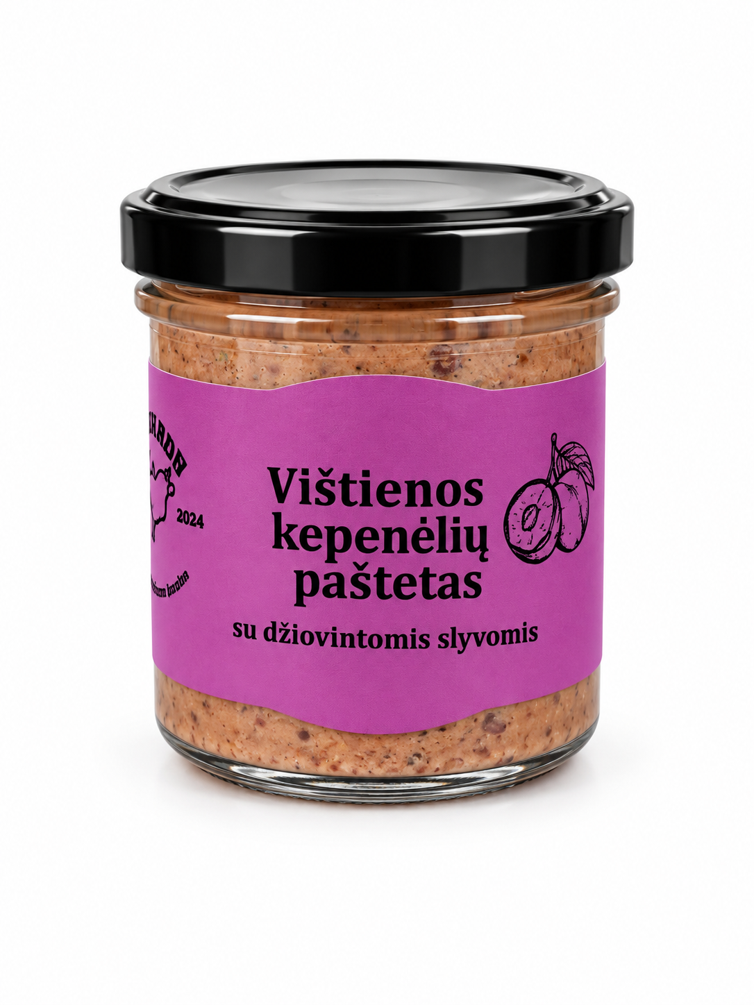Vištienos kepenėlių paštetas su džiovintomis slyvomisč 145g