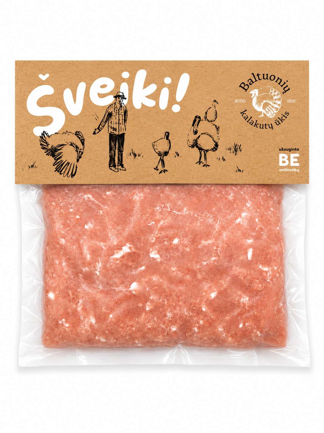 Maltas kalakutienos krūtinėlių faršas, ~500g