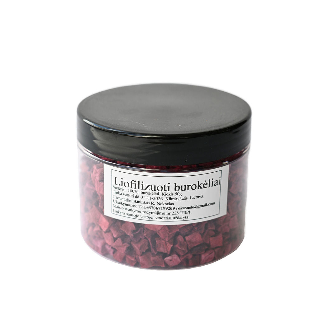 Liofilizuoti burokėliai, 500ml
