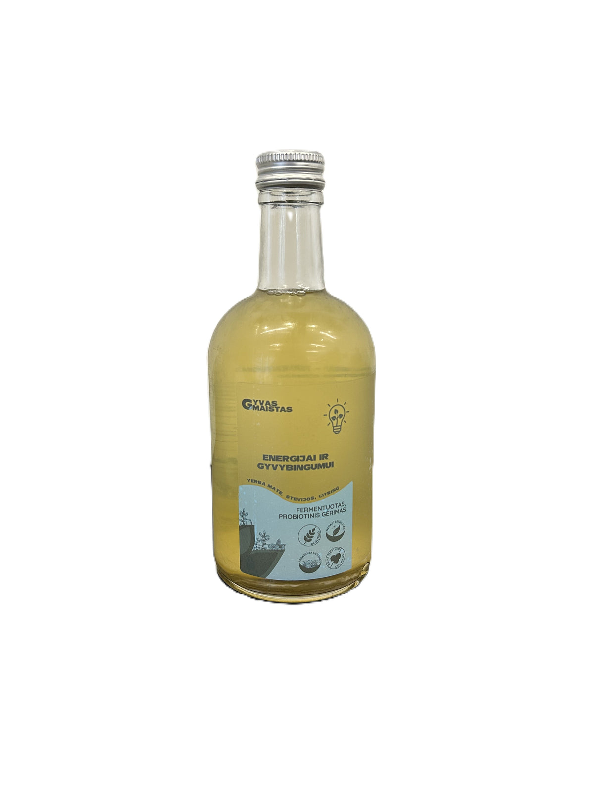 Natūralus, fermentuotas probiotinis žolelių gėrimas ENERGIJAI IR GYVYBINGUMUI, 500 ml