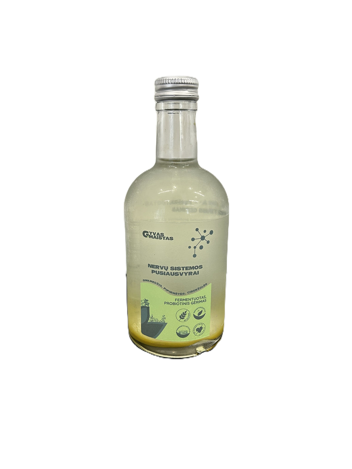 Natūralus, fermentuotas probiotinis žolelių gėrimas, NERVŲ SISTEMAI IR PUSIAUSVYRAI, 500ml