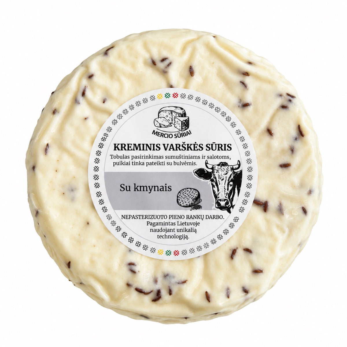 Kreminis varškės sūris su kmynais, ~320g
