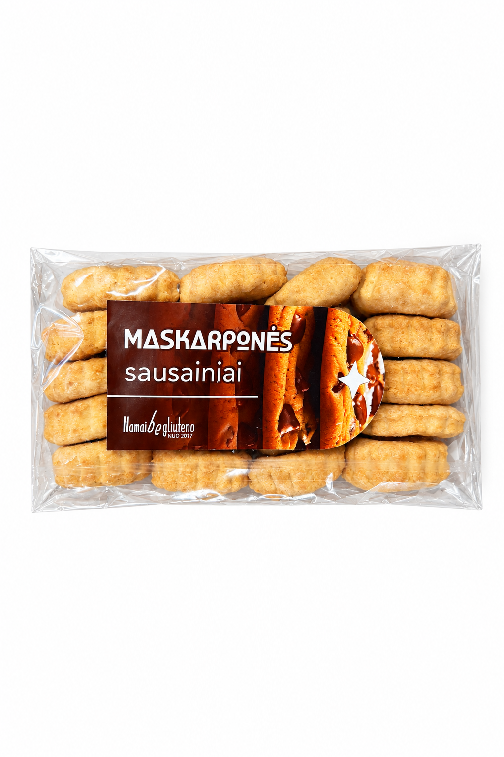 Maskarponės sausainiai BE GLITIMO, ~290g